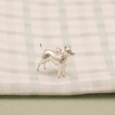 English Bull Terrier sterling silver charm