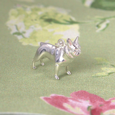 French Bulldog sterling silver charm
