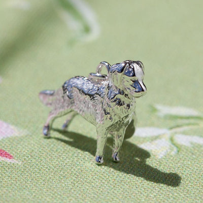 Golden Retriever sterling silver charm