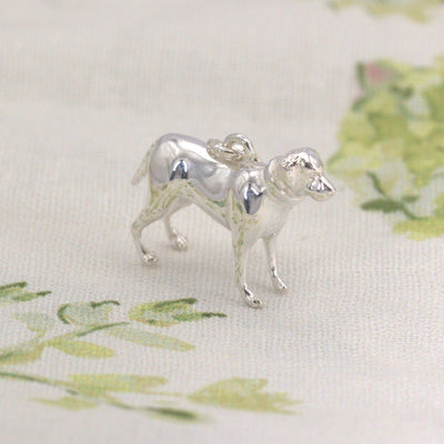 Labrador sterling silver charm