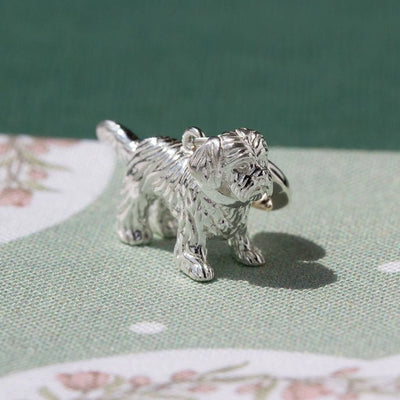 Shih Tzu sterling silver charm