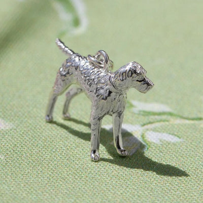 Vizsla sterling silver charm