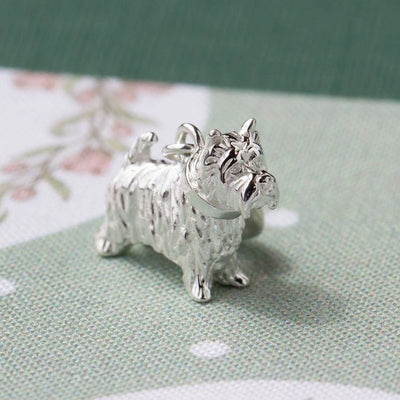 Westie sterling silver charm