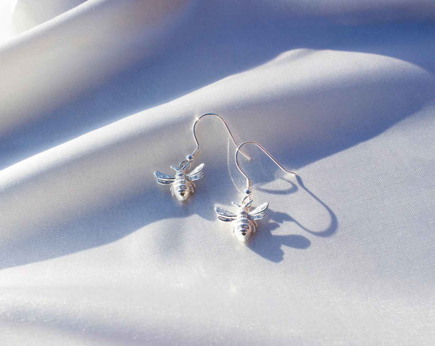 Bee Silver Earrings - MYLEE London