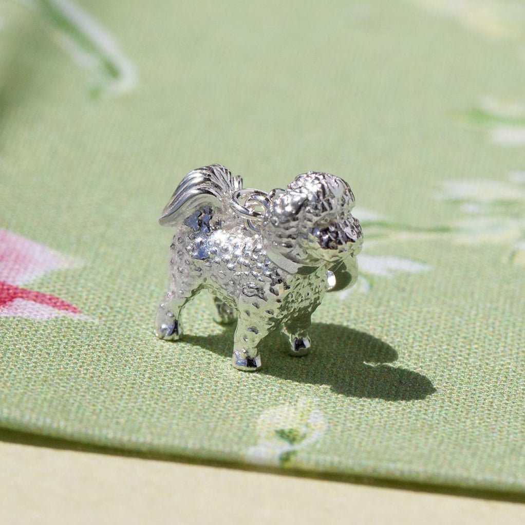 Bichon Frise Silver Charm - MYLEE London