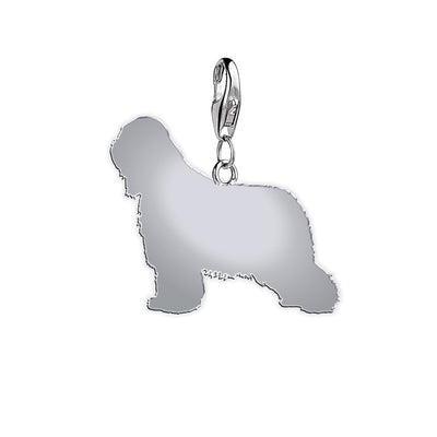 Briard silhouette charm
