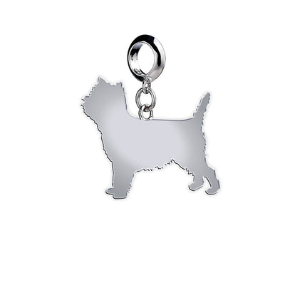 Cairn Terrier silhouette charm