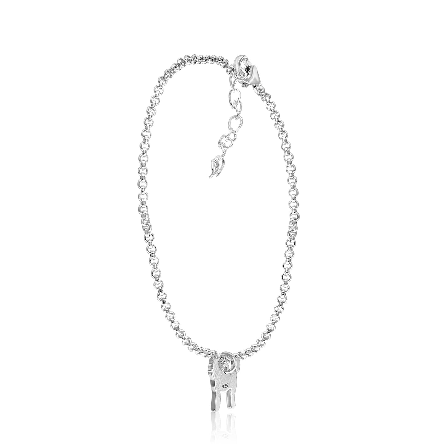 Cockapoo Silhouette Chain Bracelet - Personalised - Sterling Silver - MYLEE London