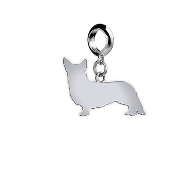 Corgi silhouette charm