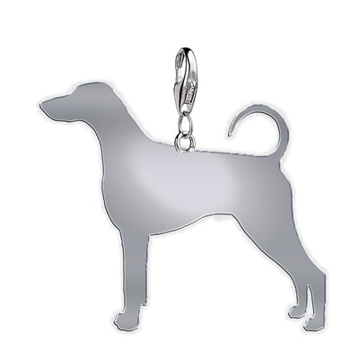 Dobermann silhouette charm