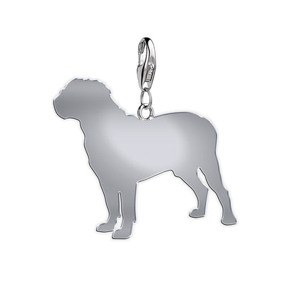 Dogue de Bordeaux silhouette charm