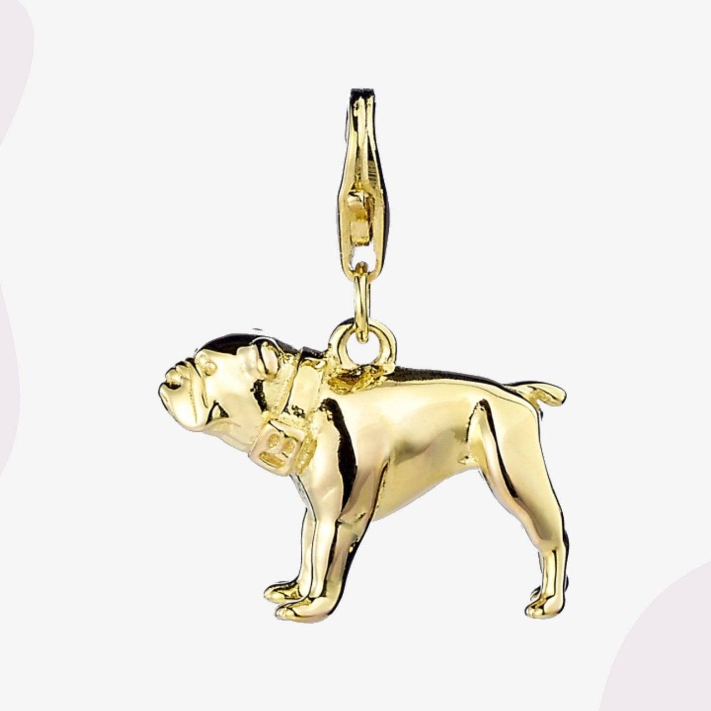 English Bulldog Gold Charm – MYLEE London1
