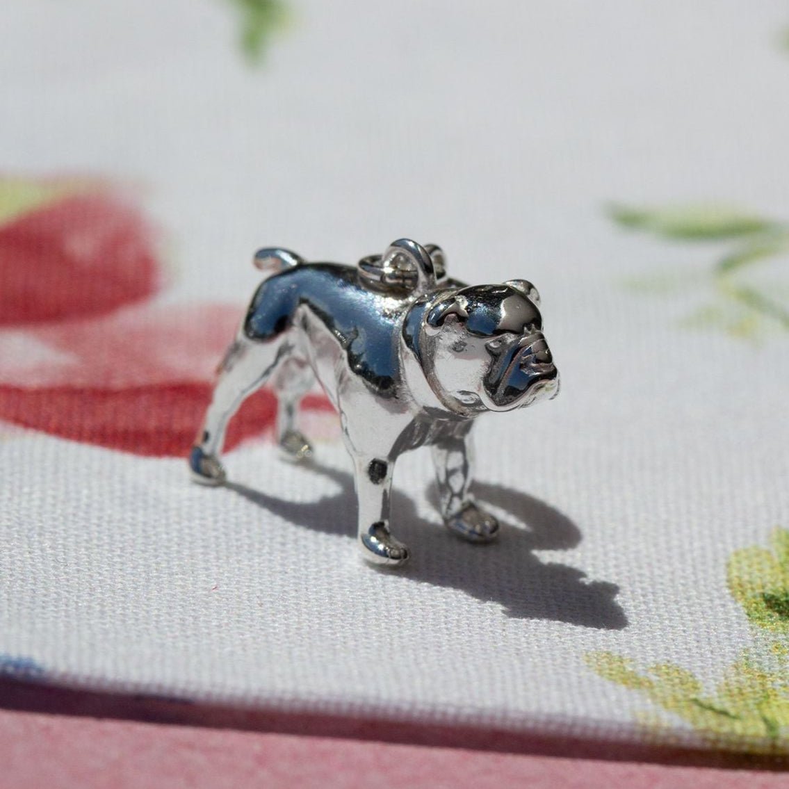 English Bulldog Silver Charm – MYLEE London - Main Image