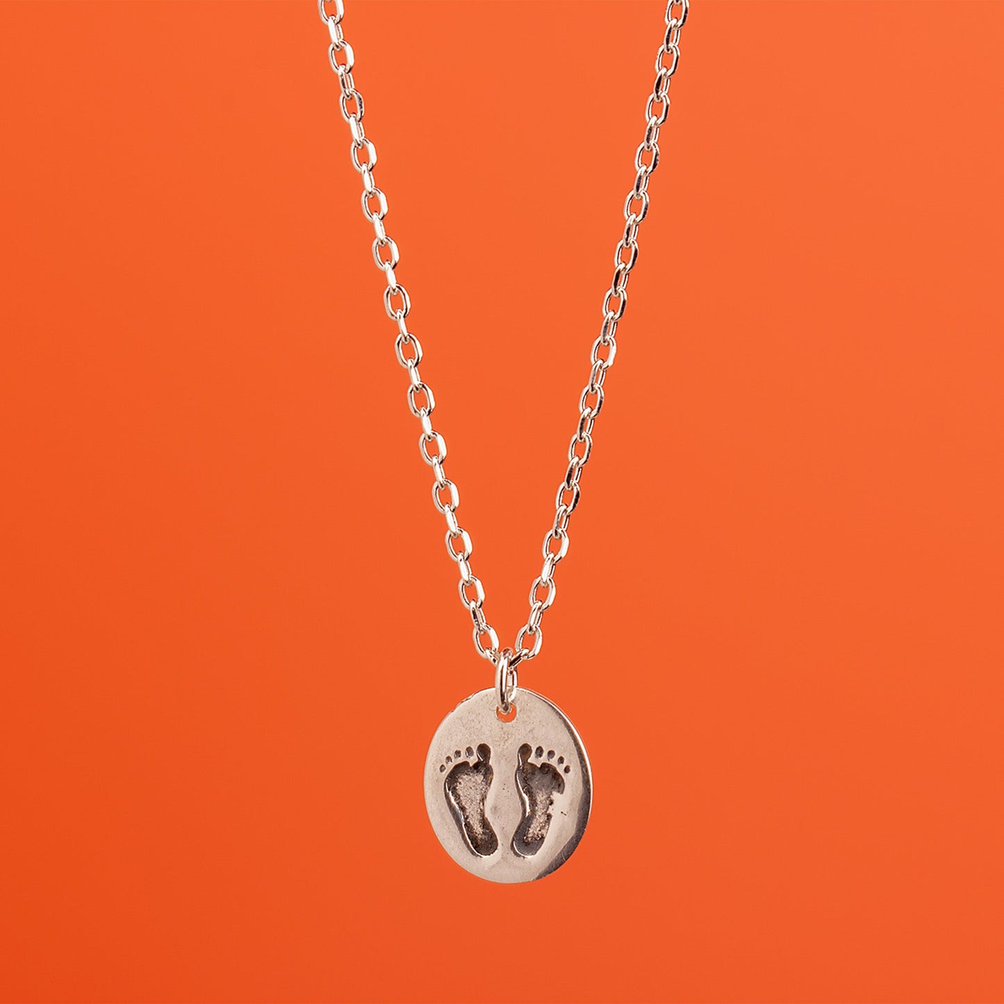 Footprint Necklace - Sterling Silver - MYLEE London