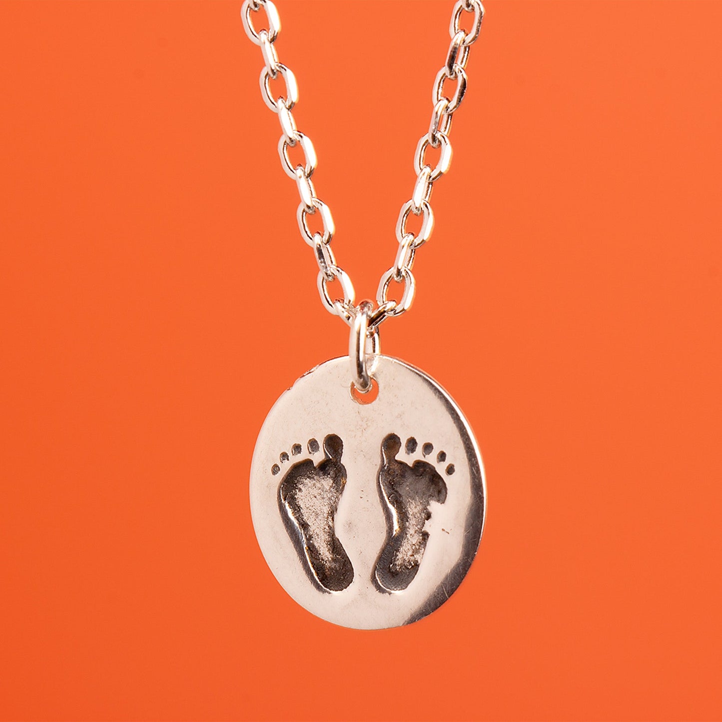Footprint Necklace - Sterling Silver - MYLEE London