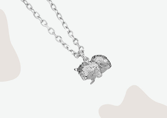 Guinea Pig Silver Necklace - Personalised - MYLEE London