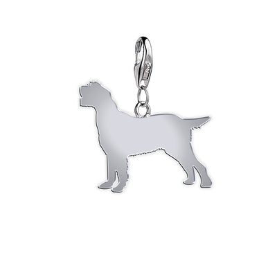 Italian Spinone silhouette charm