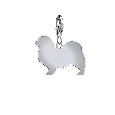 Keeshond silhouette charm