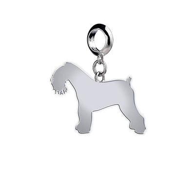 Kerry Blue Terrier silhouette charm