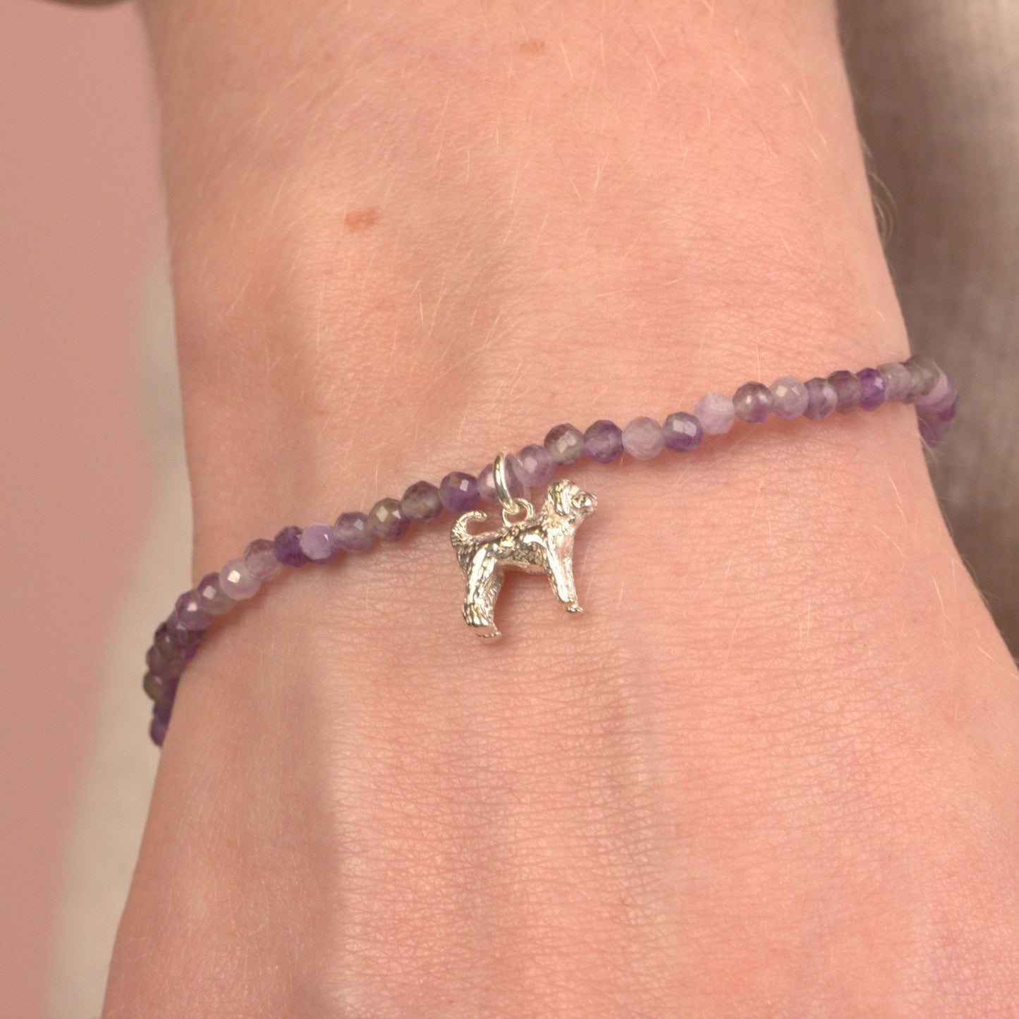 Labradoodle Crystal Bracelet - Personalised - MYLEE London