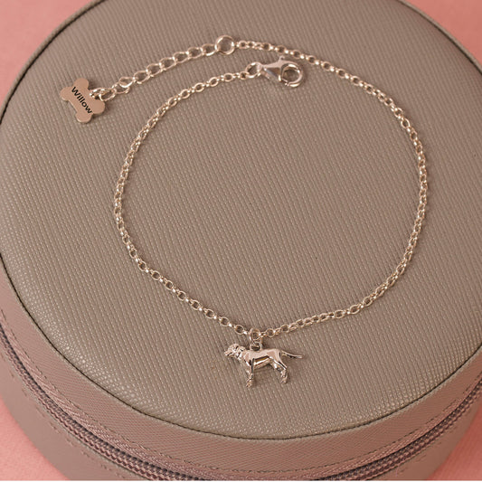 Labrador Dainty Chain Bracelet - Personalised - Sterling Silver - MYLEE London