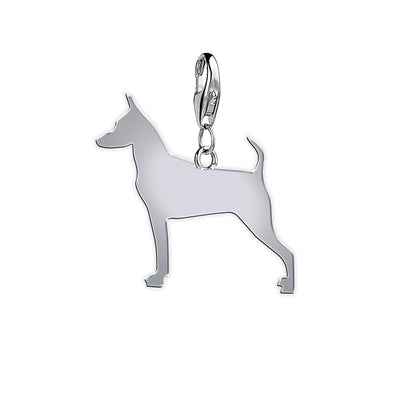 Miniature Pinscher silhouette charm