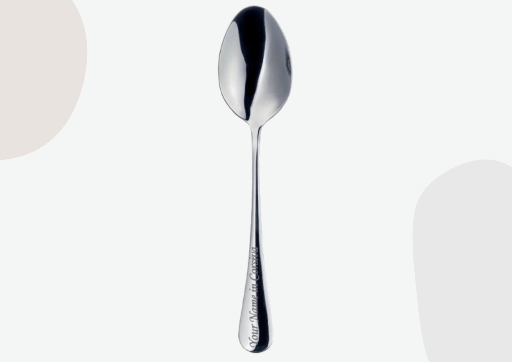 Personalised Stainless Dessert Spoon - MYLEE London