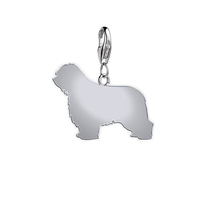 Polish Lowland Sheepdog silhouette charm