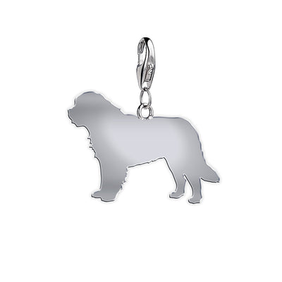 Saint Bernard silhouette charm