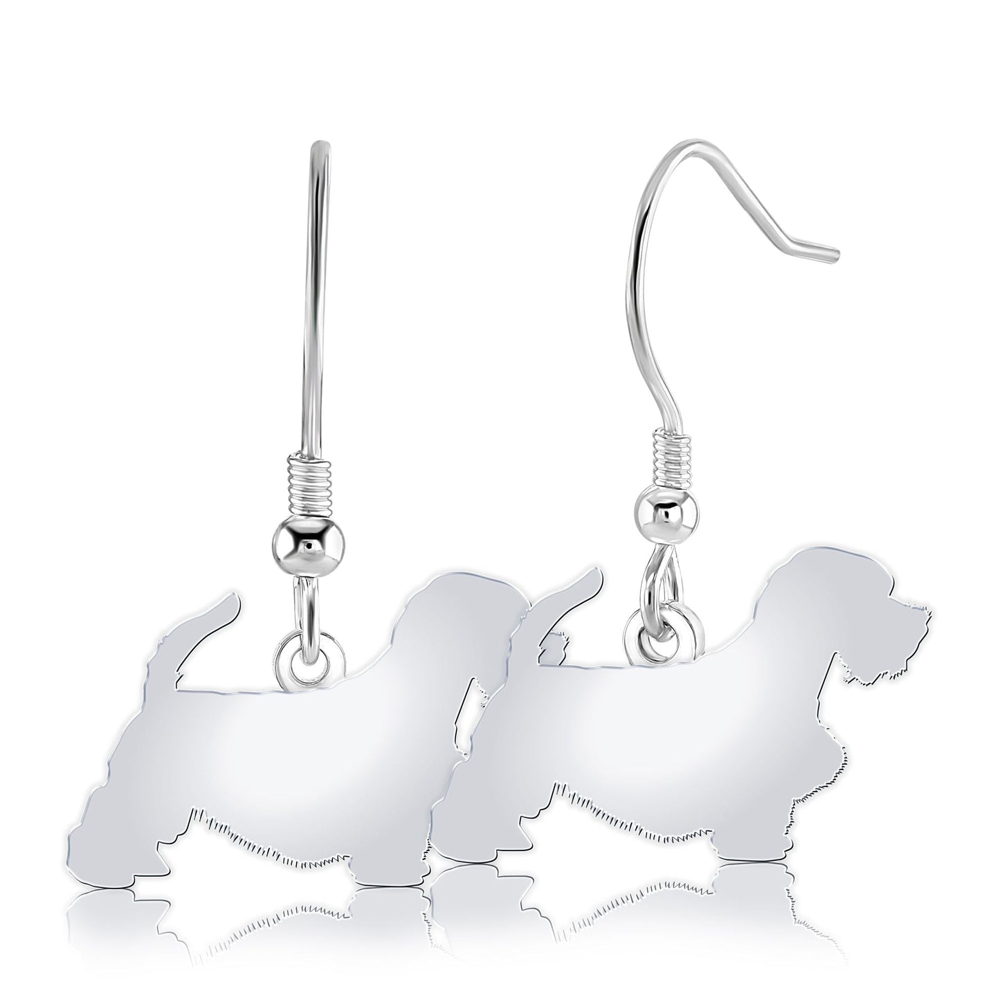 Sealyham Terrier Silhouette Silver Earrings - MYLEE London