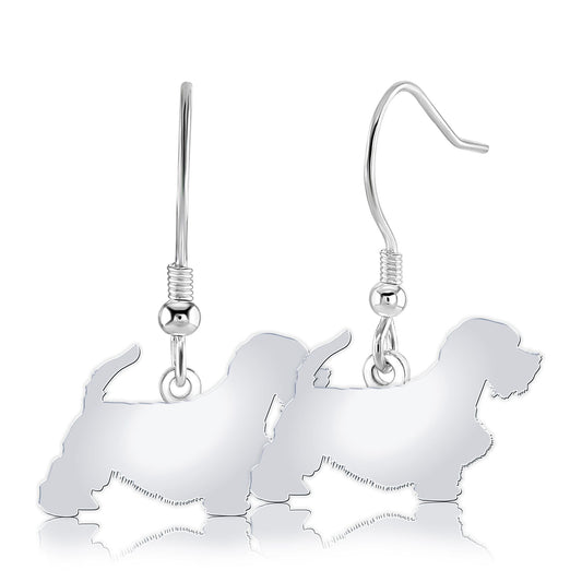 Sealyham Terrier Silhouette Silver Earrings - MYLEE London