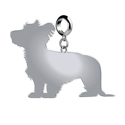 Skye Terrier silhouette charm