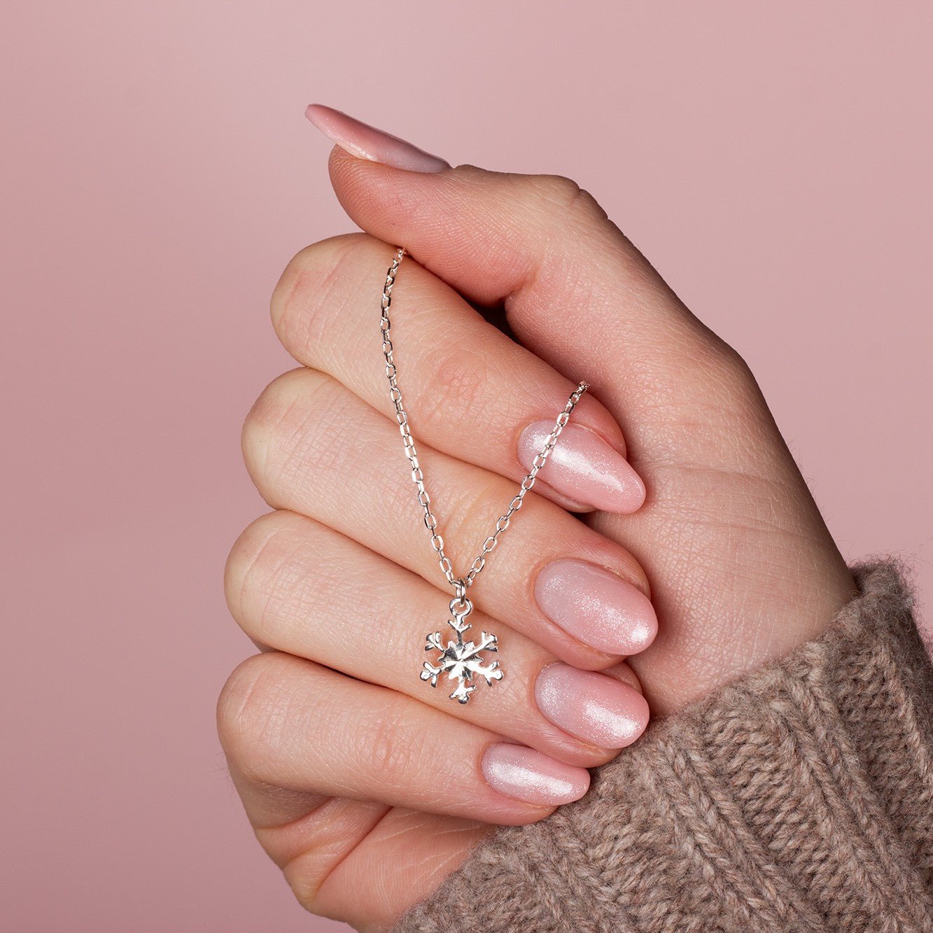 Snowflake Necklace - Sterling Silver - MYLEE London