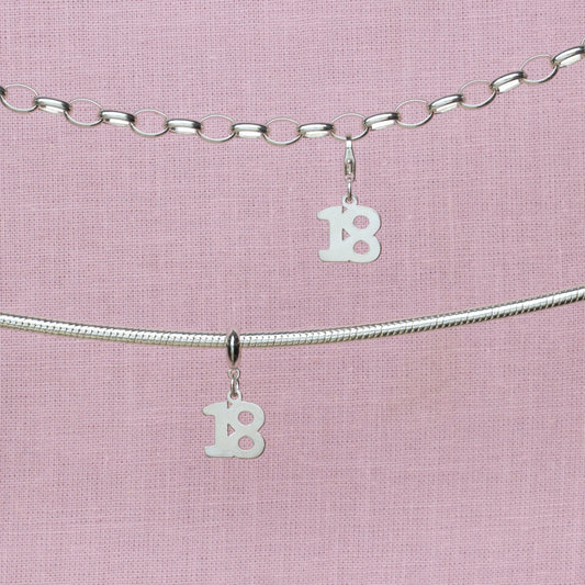 Sterling Silver 18 Charm - MYLEE London
