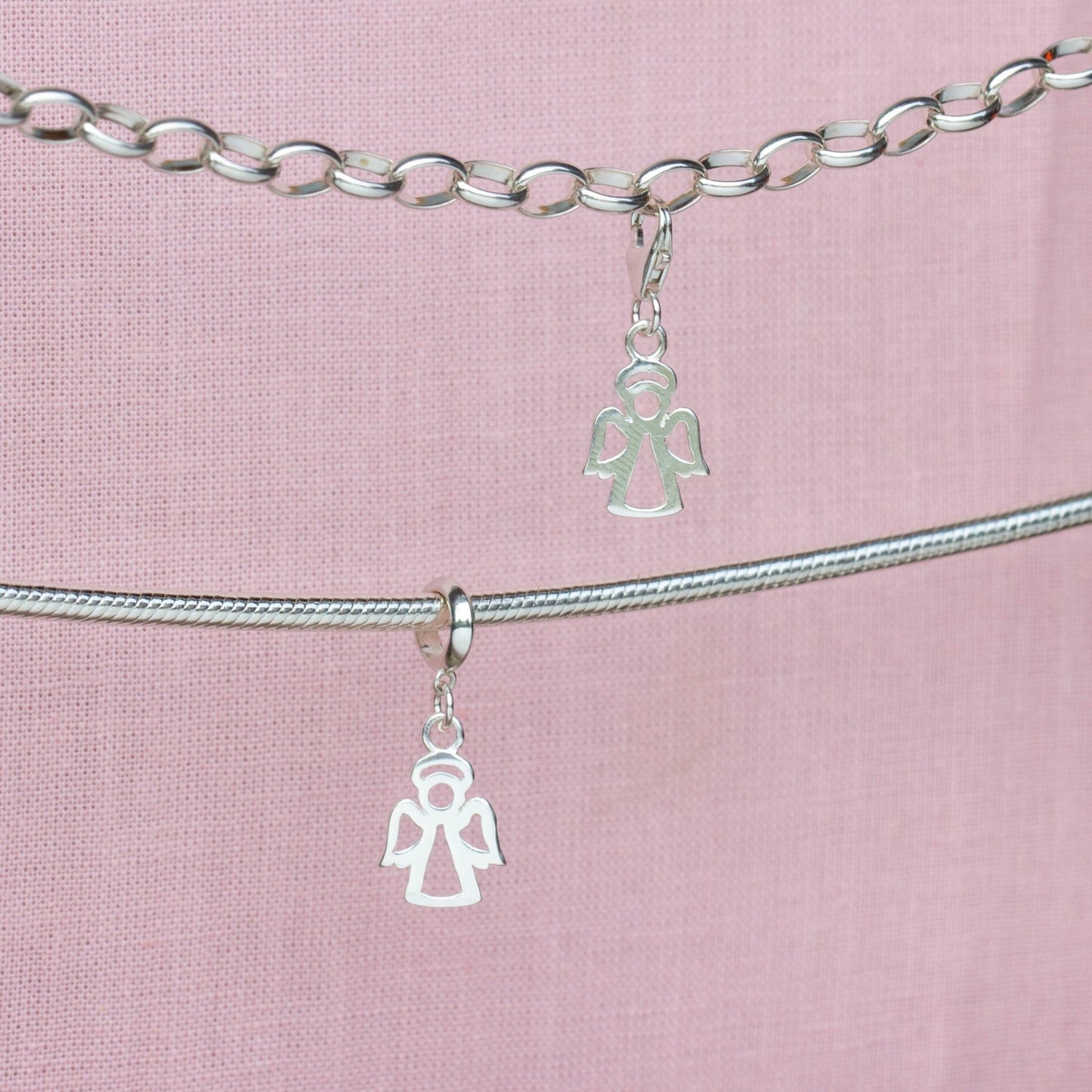 Sterling Silver Angel Charm - MYLEE London