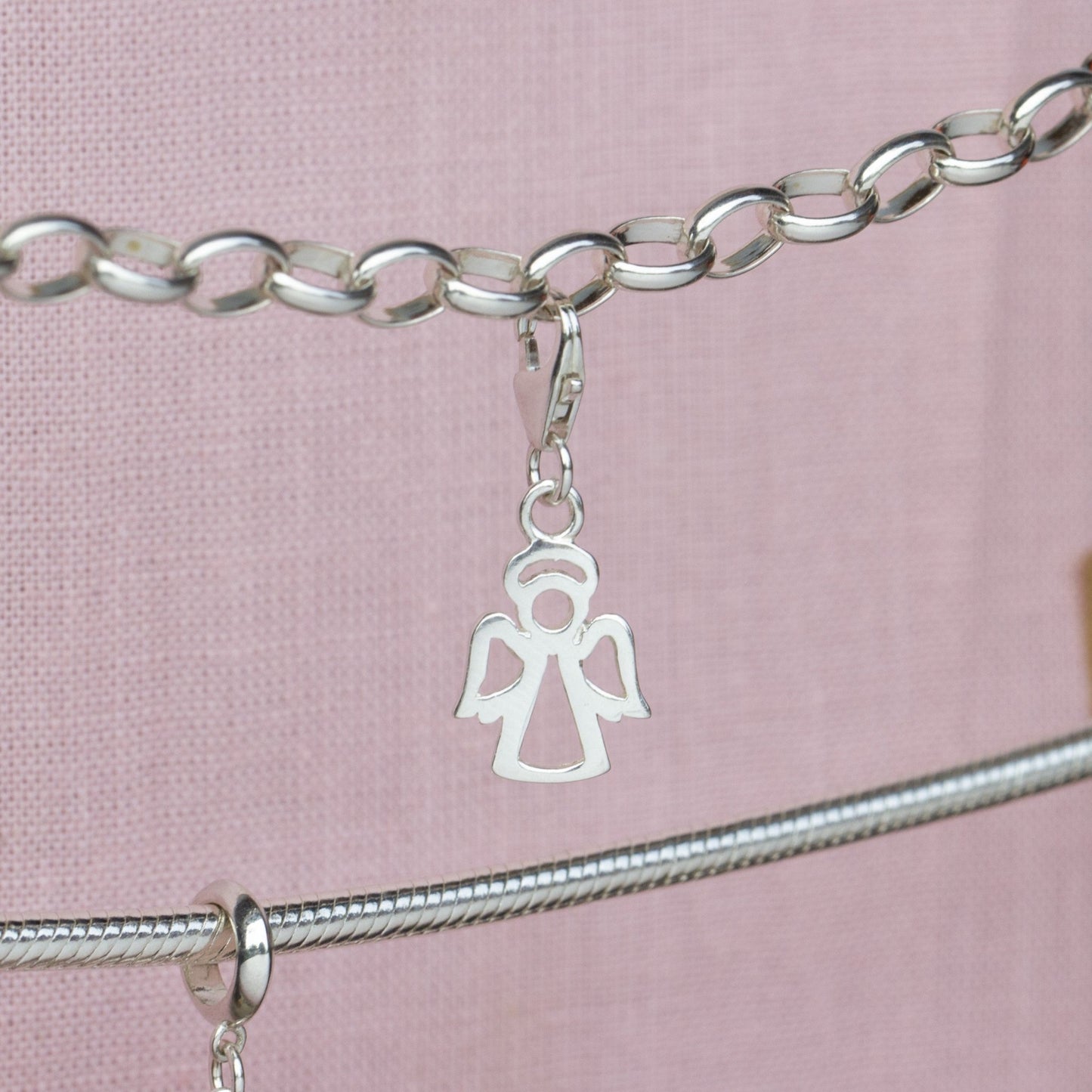 Sterling Silver Angel Charm - MYLEE London