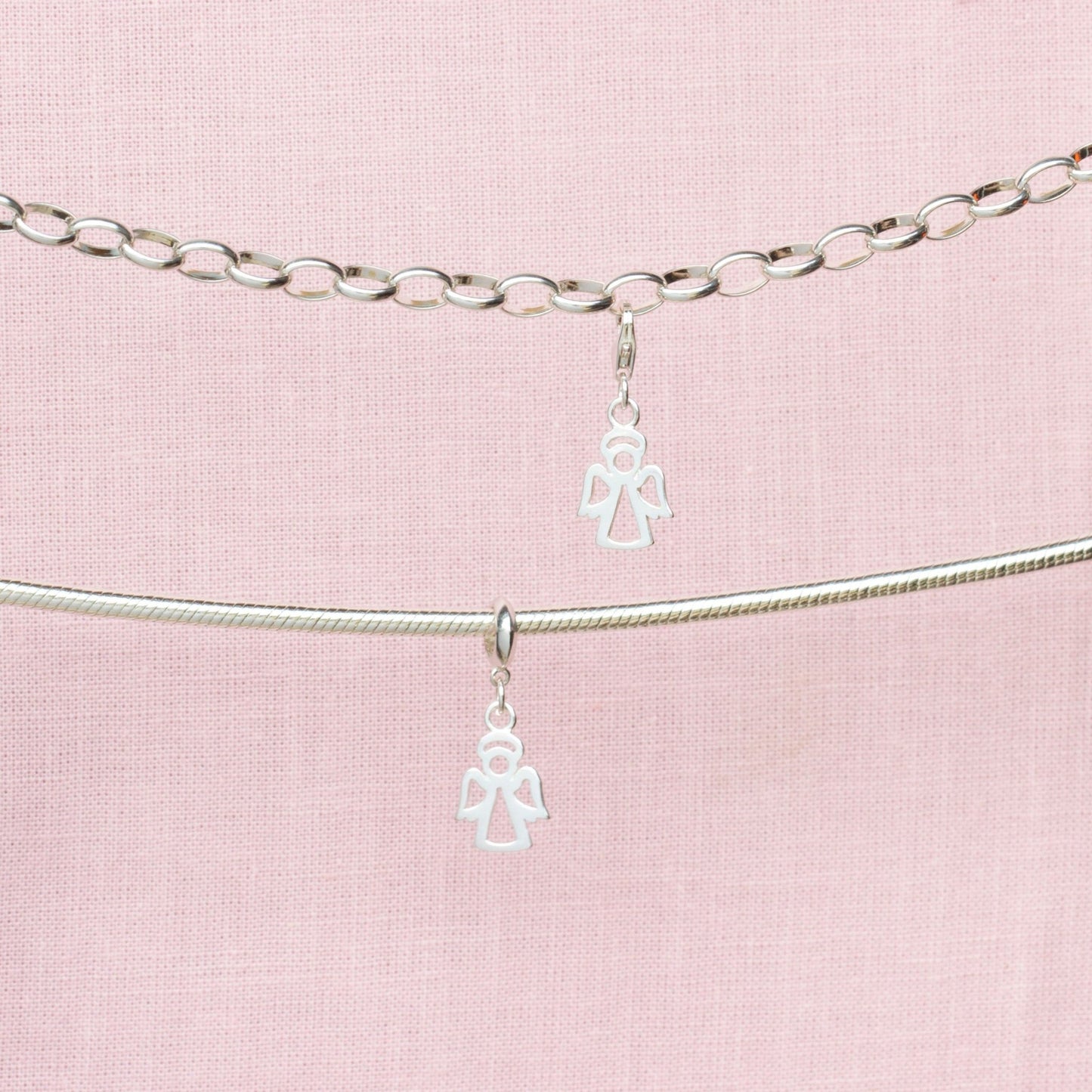 Sterling Silver Angel Charm - MYLEE London