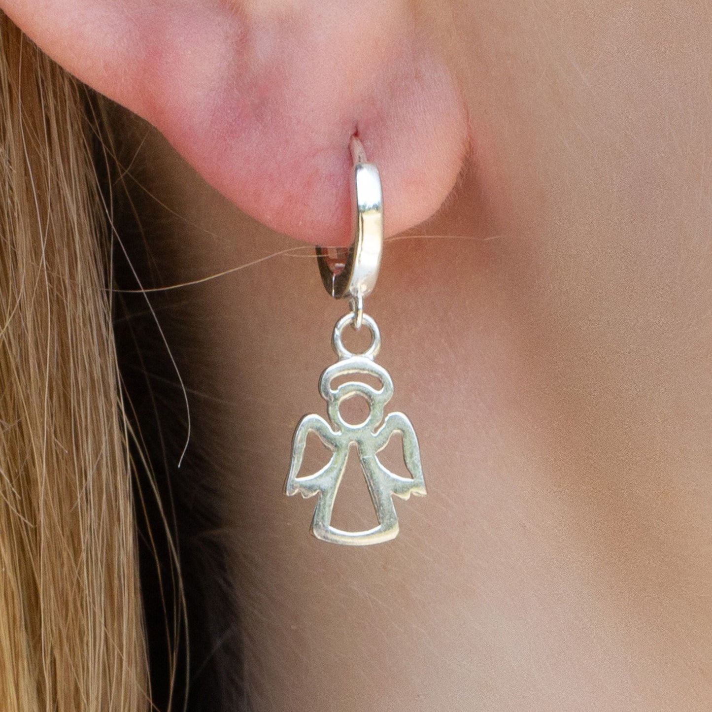 Sterling Silver Angel Earrings - MYLEE London