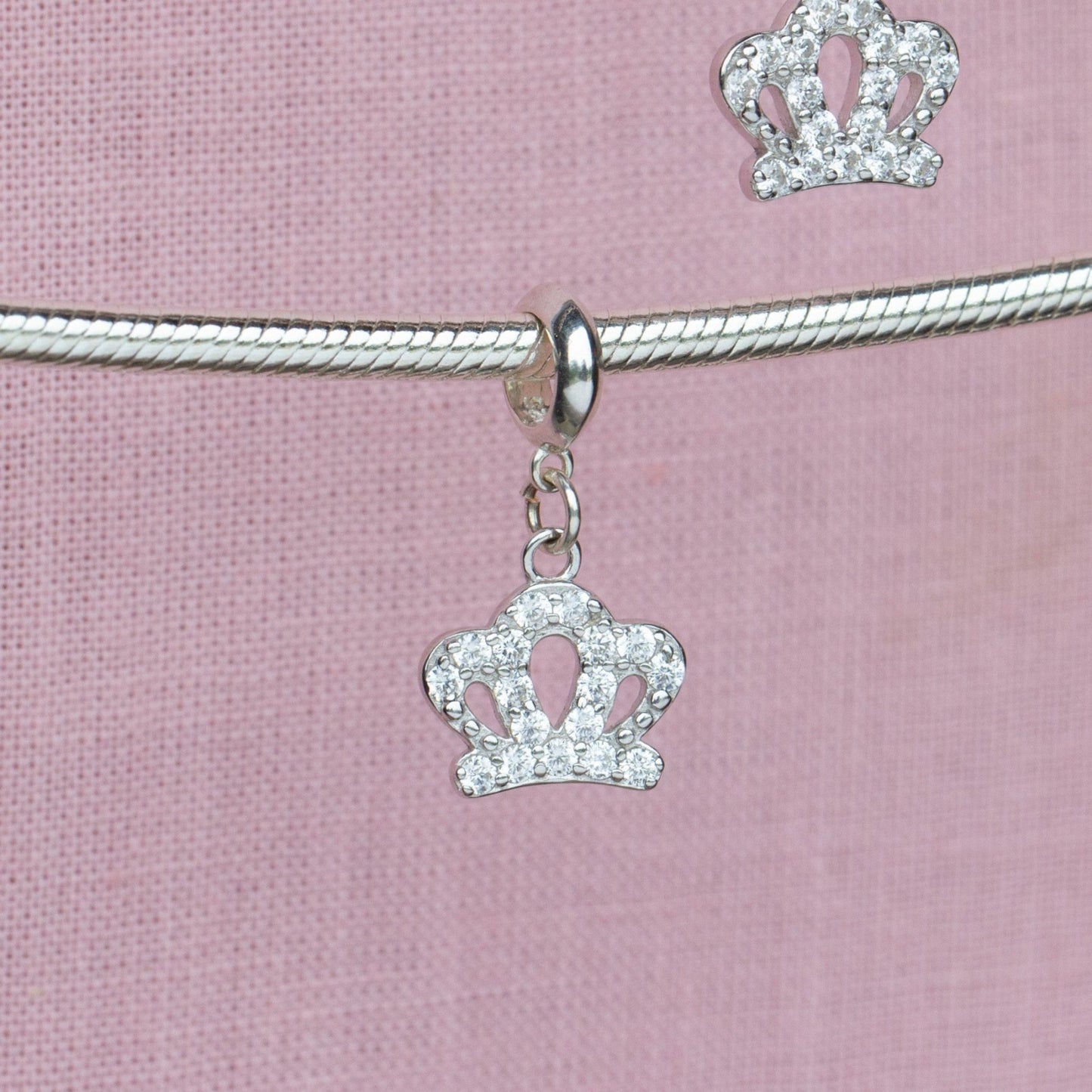 Sterling Silver Crown Charm - MYLEE London