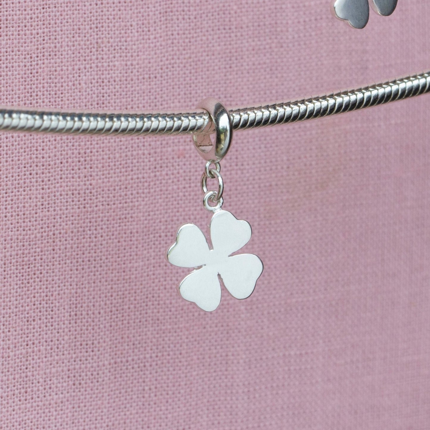 Sterling Silver Four Leaf Clover Charm - MYLEE London