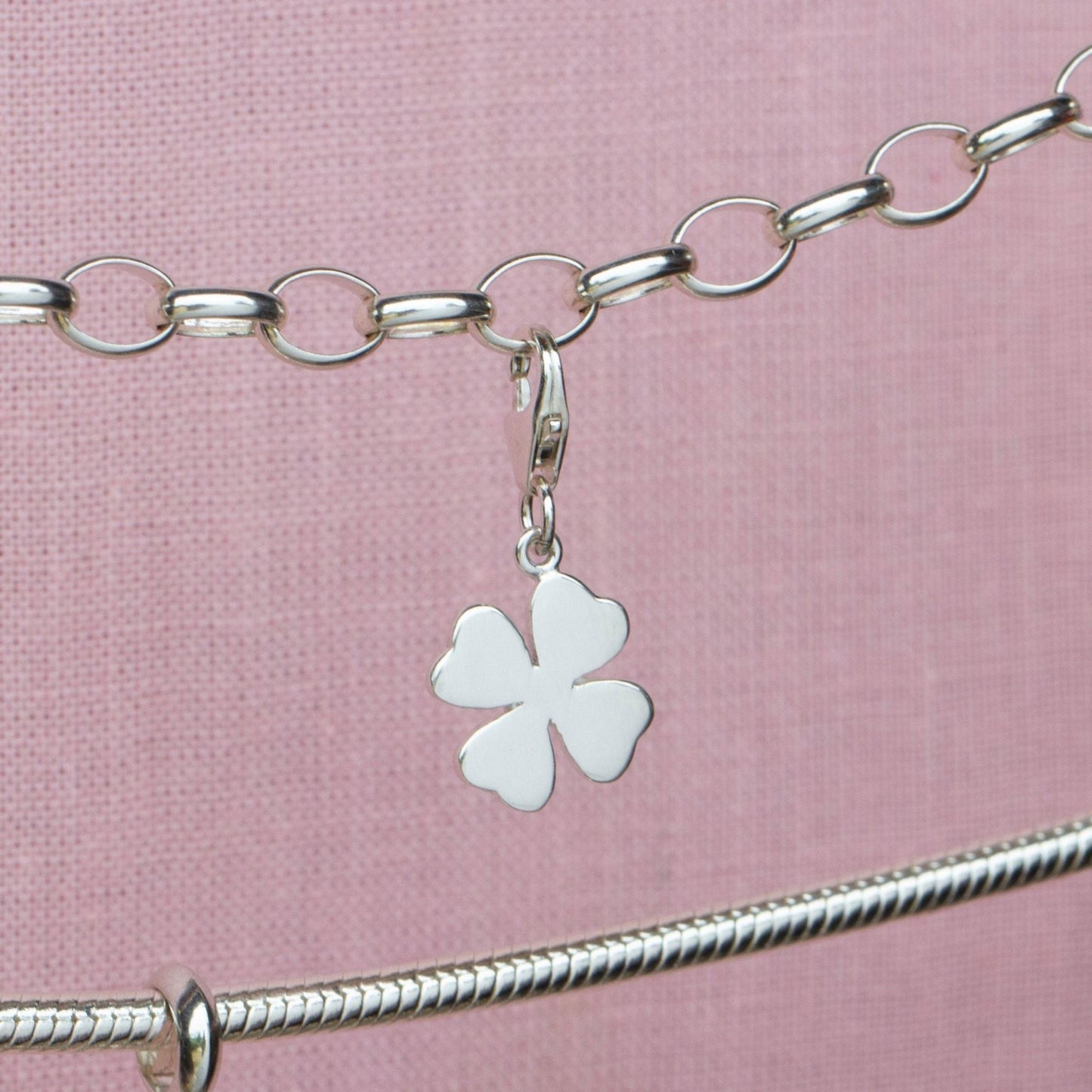 Sterling Silver Four Leaf Clover Charm - MYLEE London