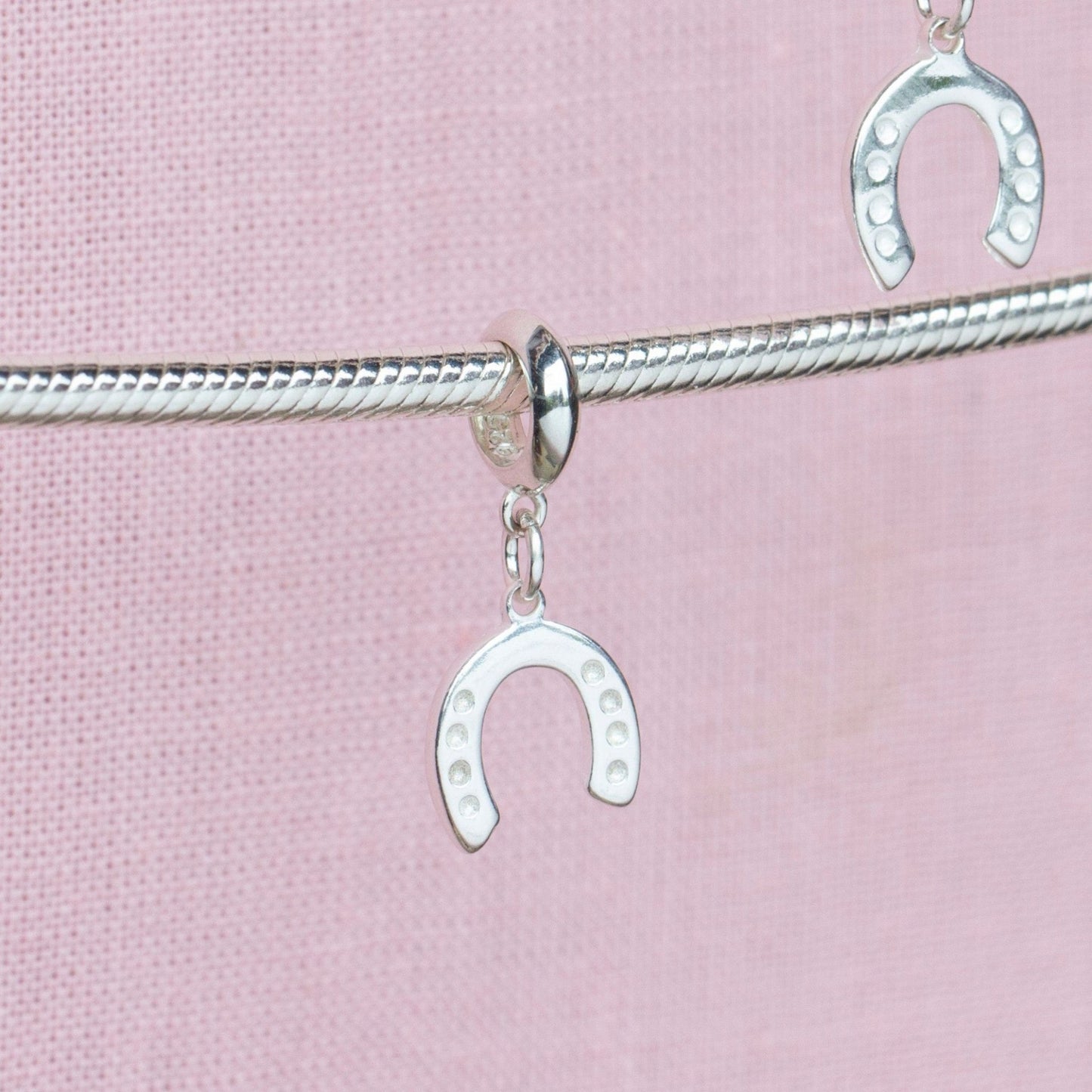 Sterling Silver Lucky Horseshoe Charm - MYLEE London