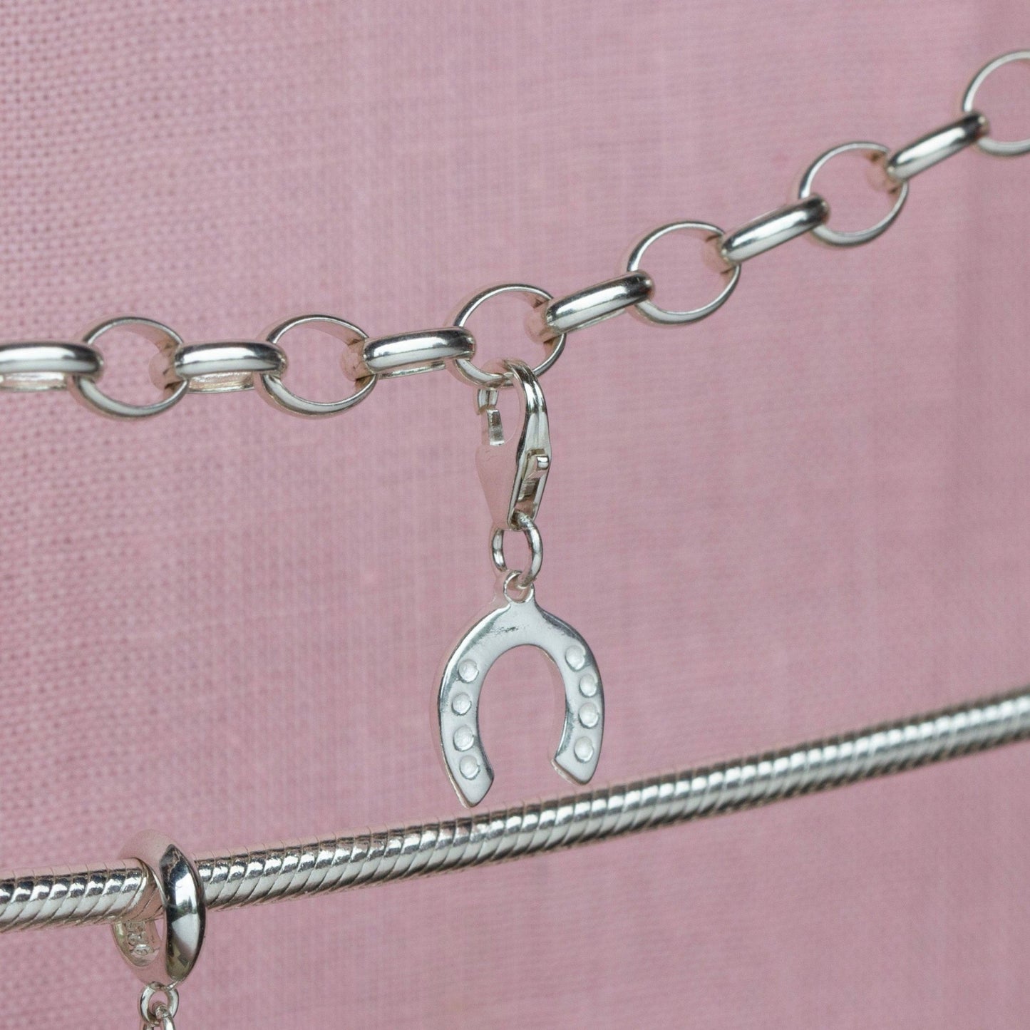 Sterling Silver Lucky Horseshoe Charm - MYLEE London