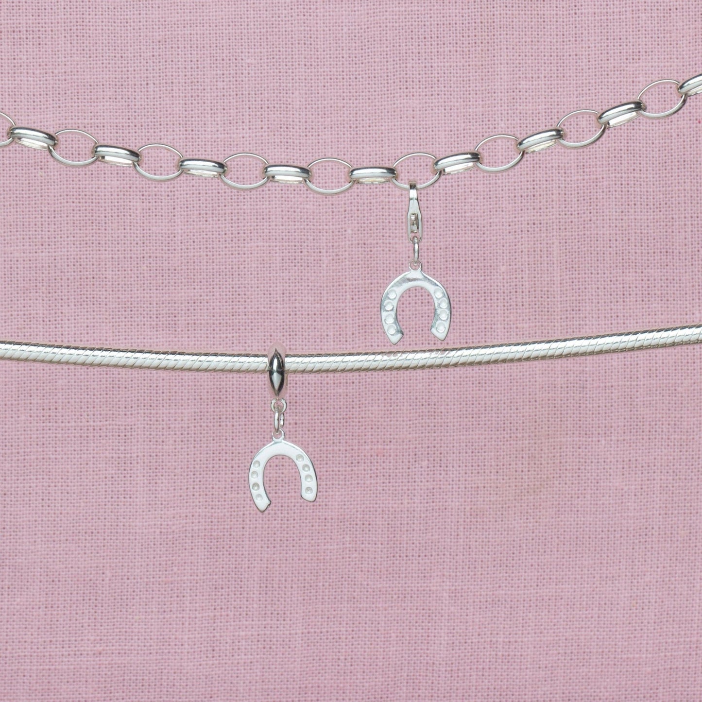 Sterling Silver Lucky Horseshoe Charm - MYLEE London