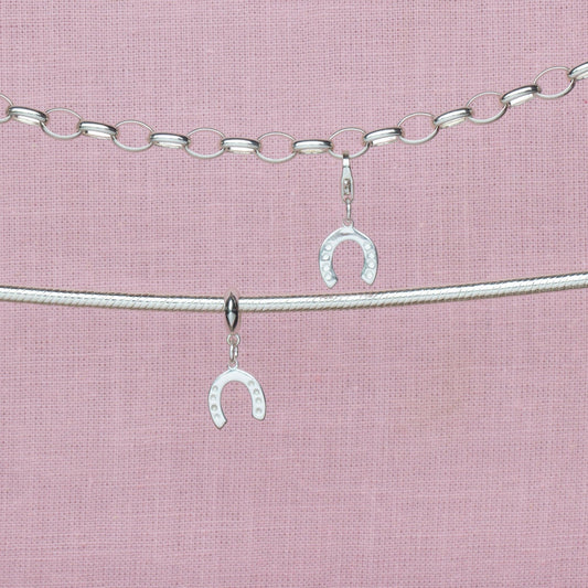 Sterling Silver Lucky Horseshoe Charm - MYLEE London