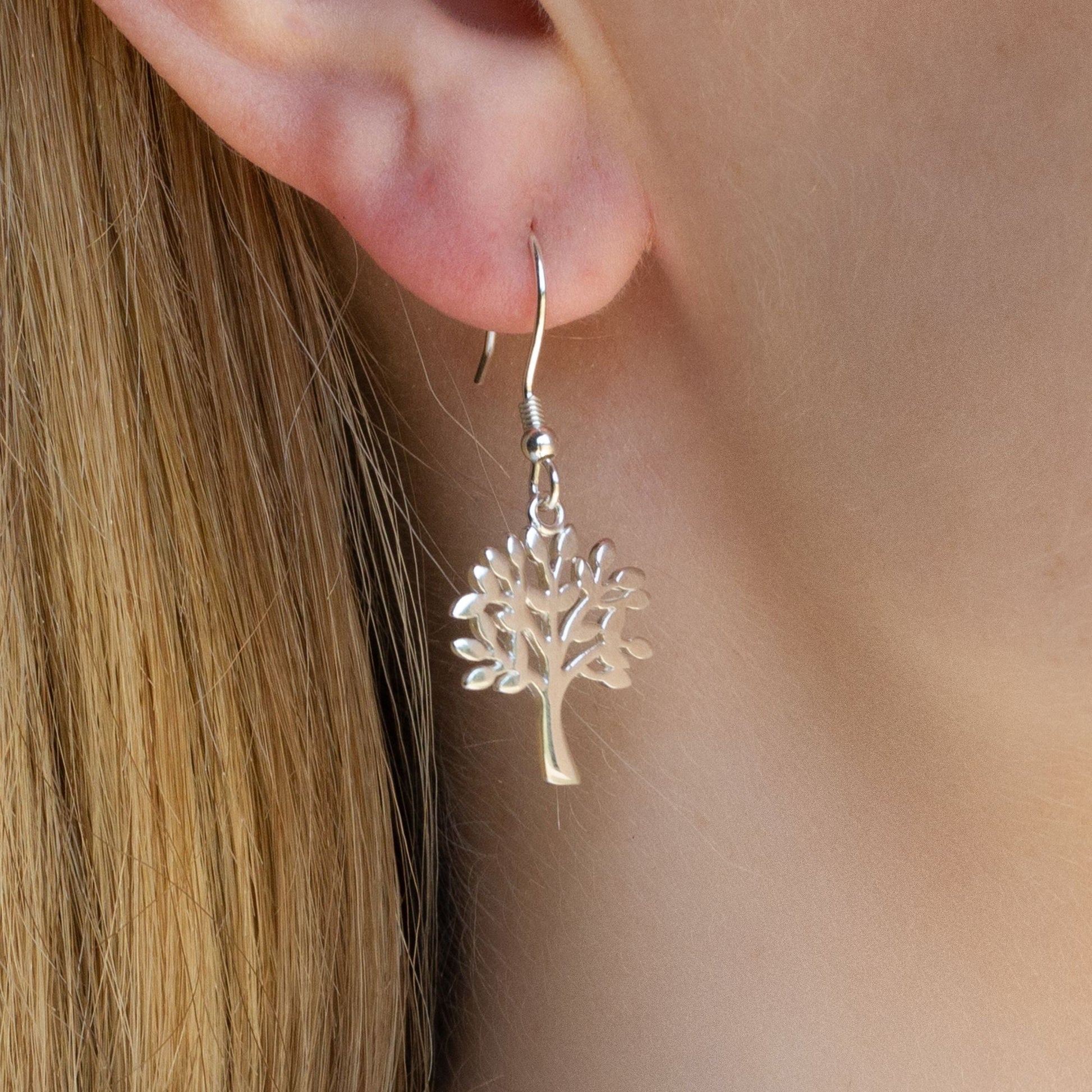 Sterling Silver Tree of Life Earrings - MYLEE London
