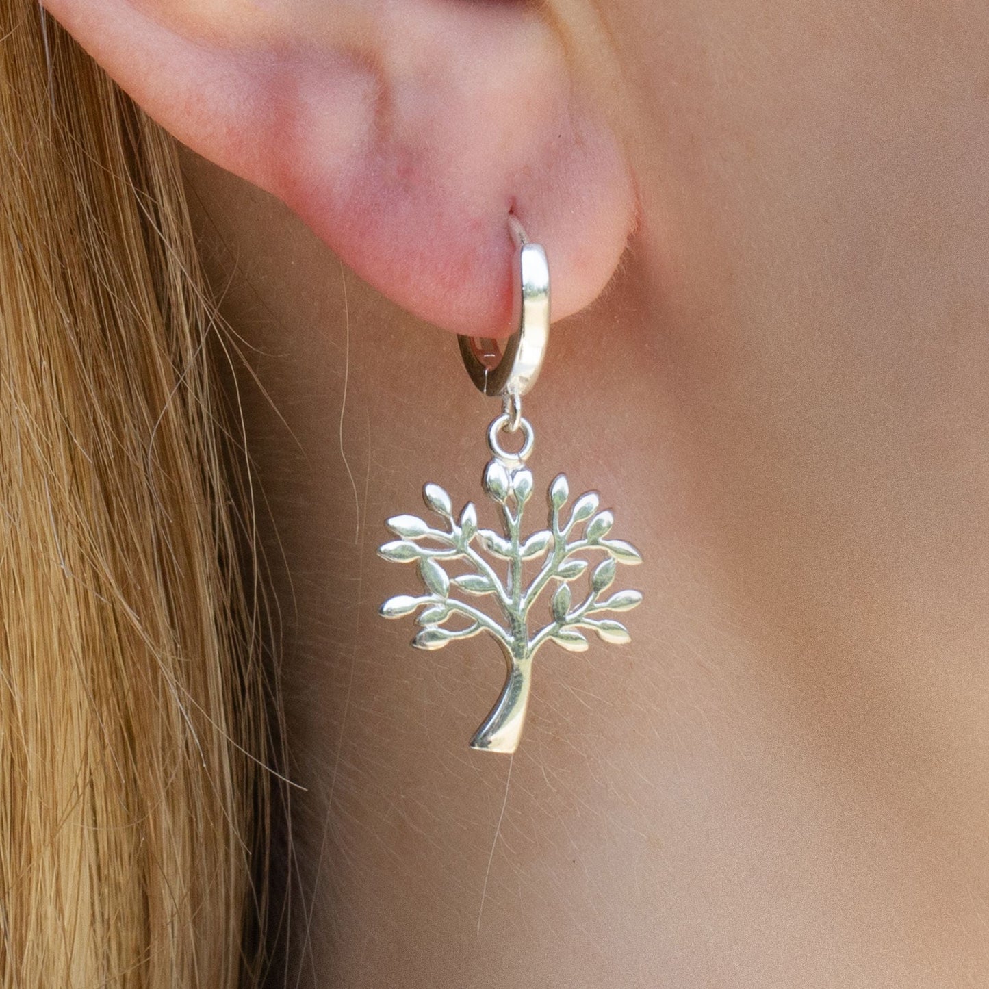 Sterling Silver Tree of Life Earrings - MYLEE London