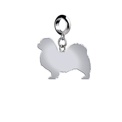 Tibetan Spaniel silhouette charm