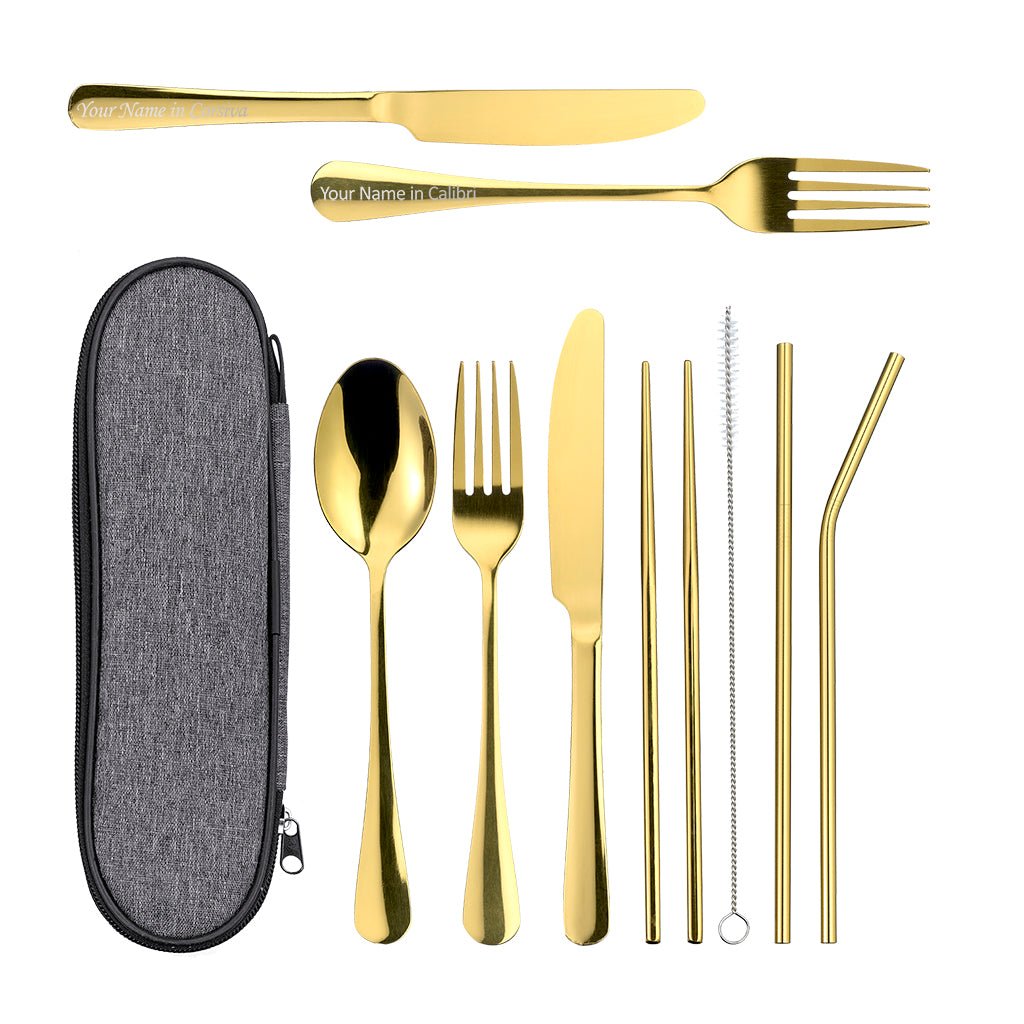 Travel Cutlery Set - Personalised - MYLEE London