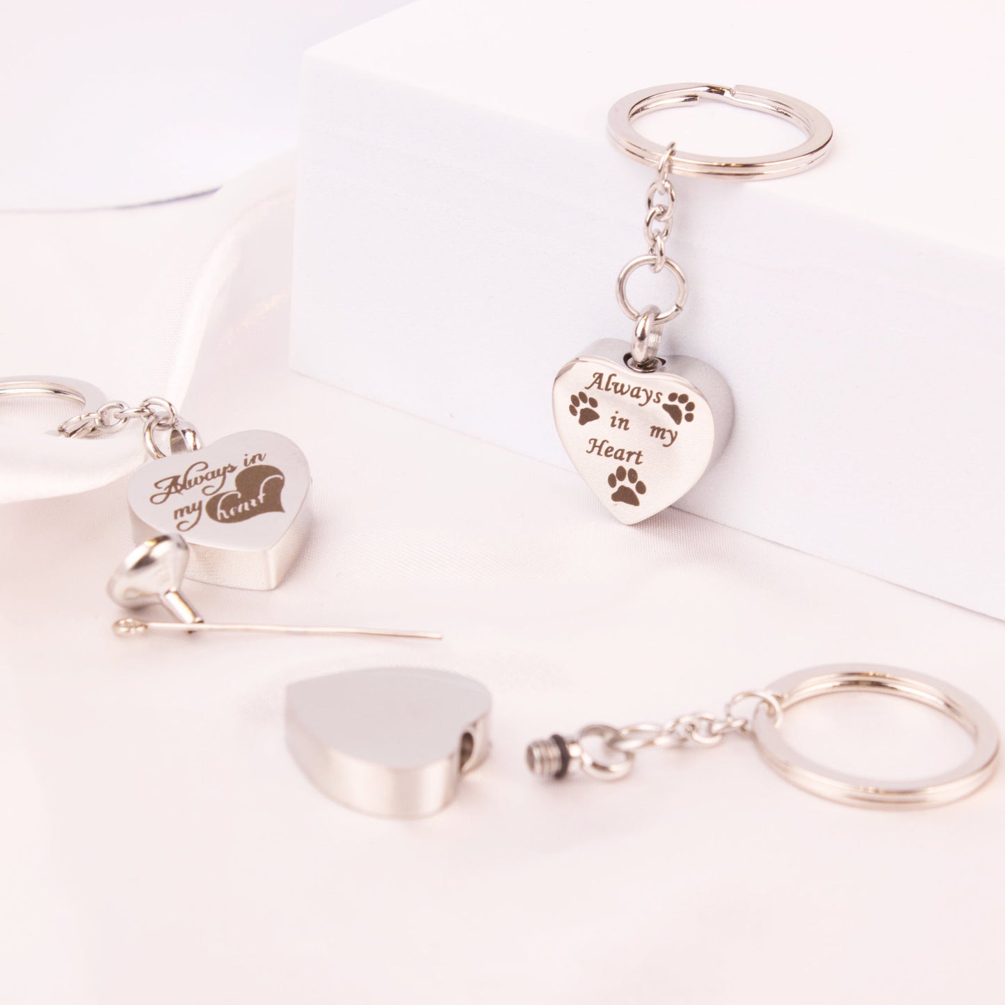 Urn Keyring for Pet Cremation Ashes - Personalised - MYLEE London